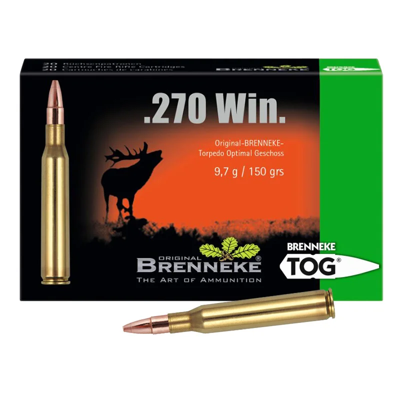 Büchsenpatronen .270Win TOG 9,7g/150gr - 20 Stück