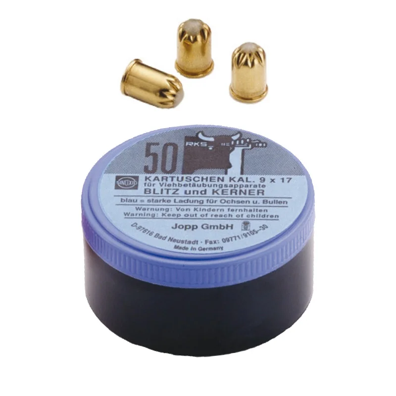 Viehbetäubungspatronen 9mm blau