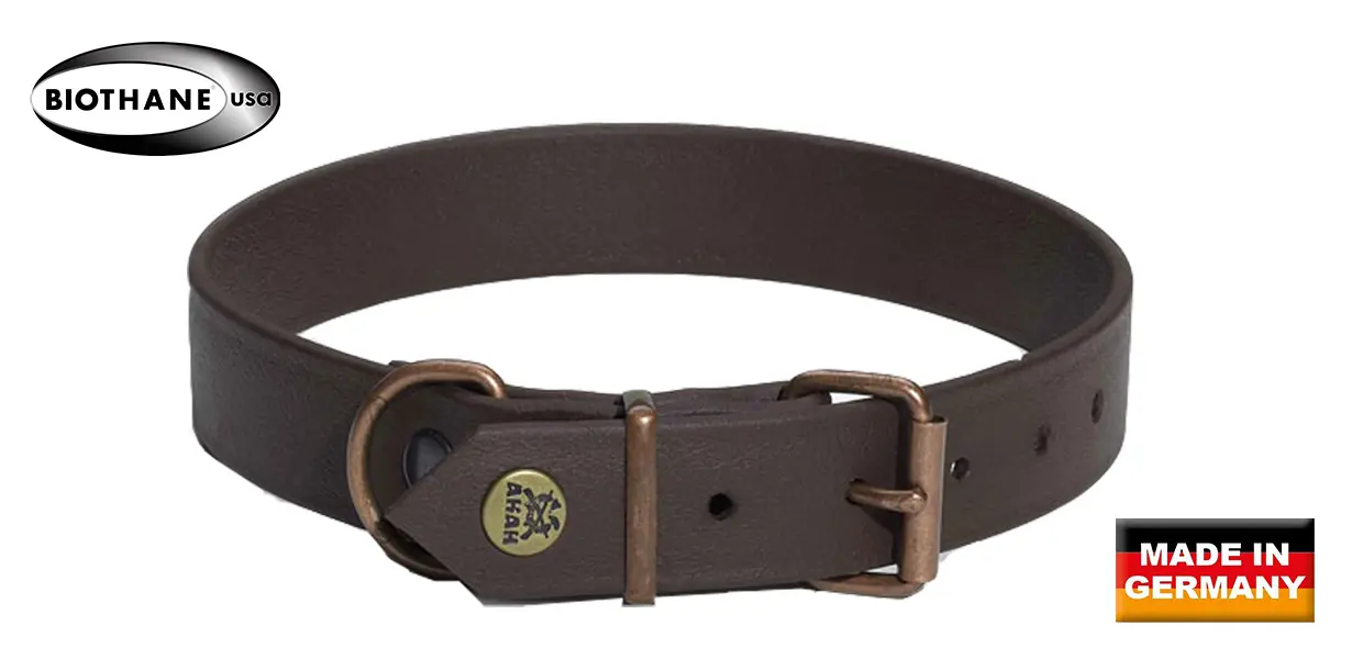 Halsband aus BioThane braun