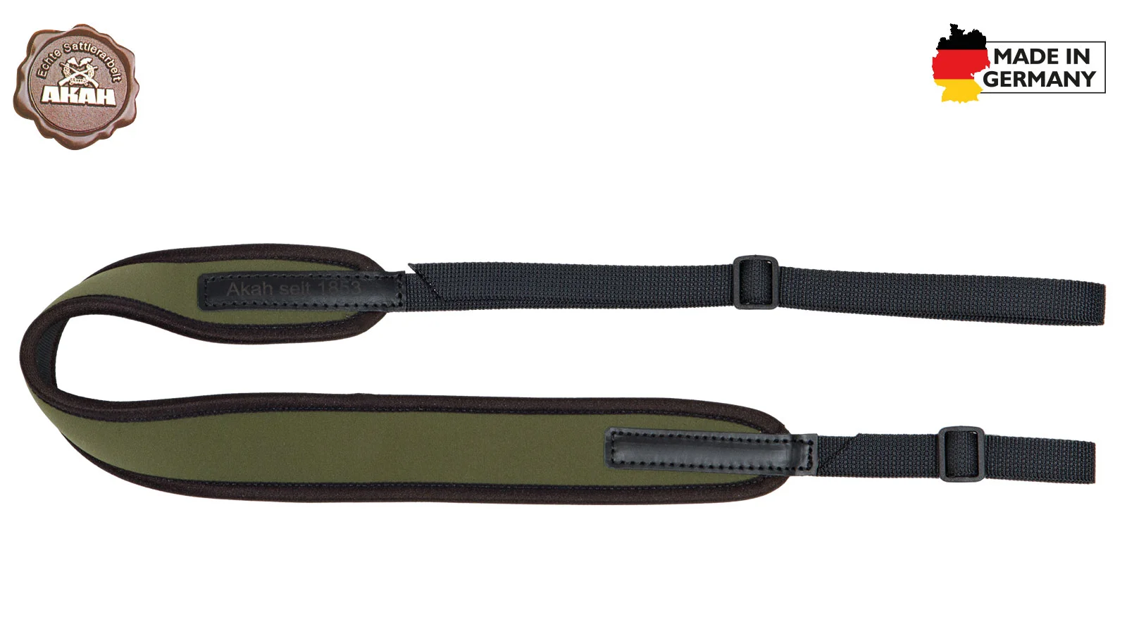 Gewehrriemen Neoprene grün