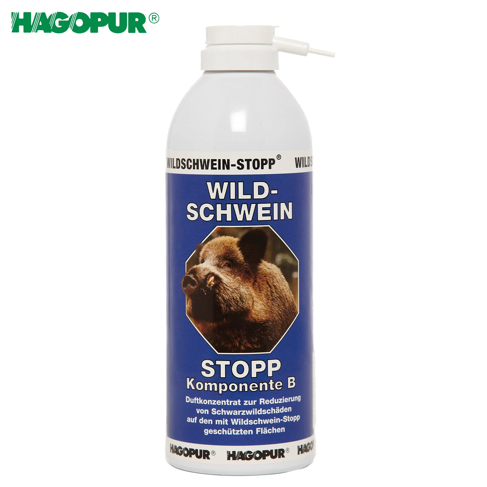 Wildschwein-Stopp blau