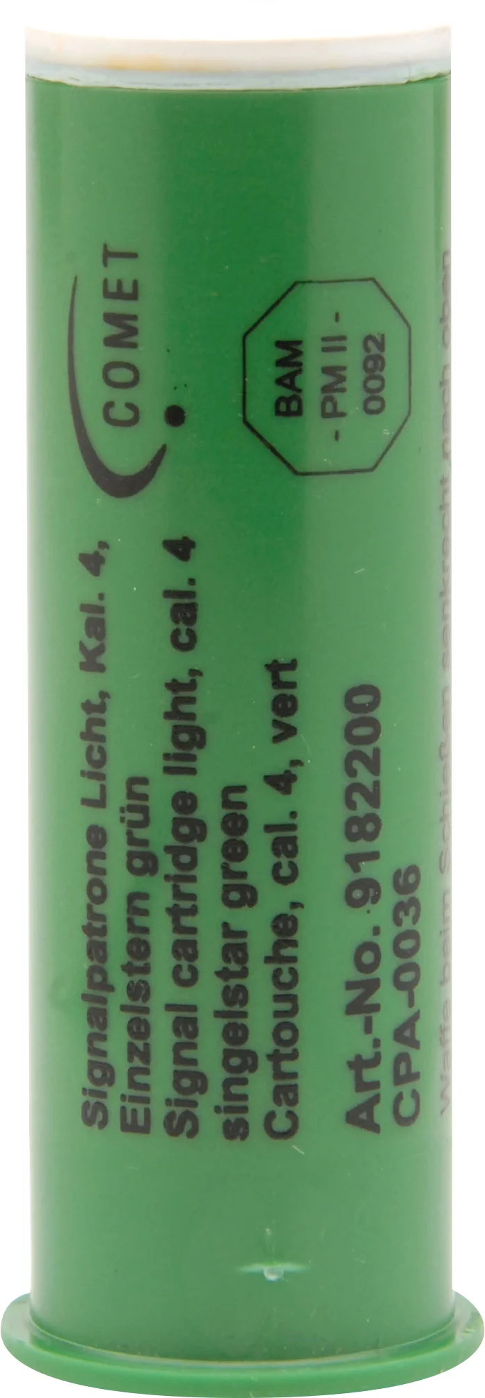 Leuchtpatronen Einzelstern grün