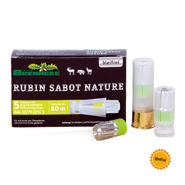 Flintenlaufgeschosse Rubin Sabot Nature 12/70 19g - 5 Stück