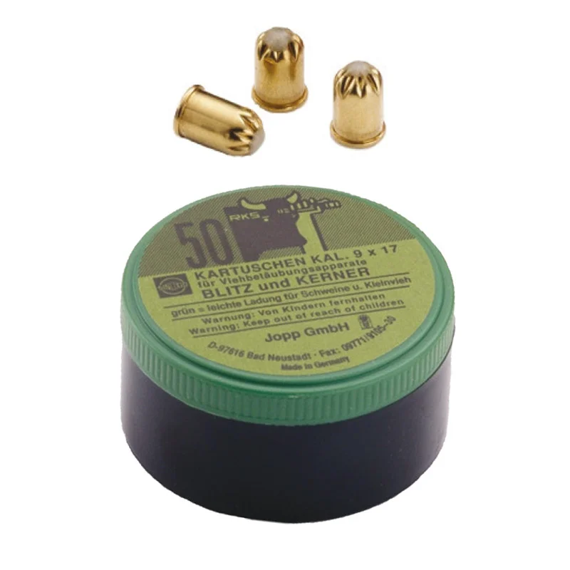 Viehbetäubungspatronen 9mm grün