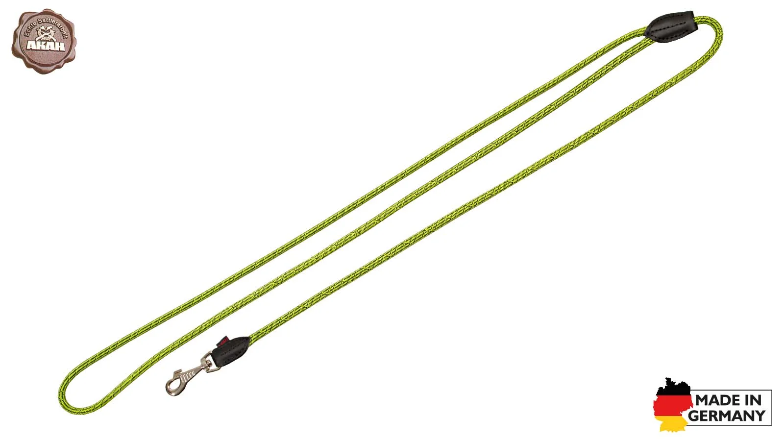 Umhängeleine Dog Rope Stahlblau-Neongelb