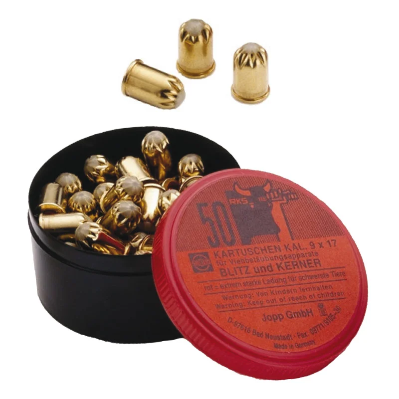Viehbetäubungspatronen 9mm rot
