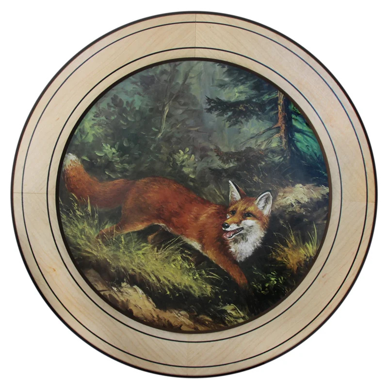 Ehrenscheibe Fuchs im Wechselrahmen 50cm