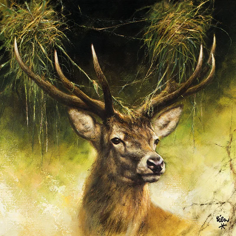 Jagdservietten Hirsch - 20 Stück