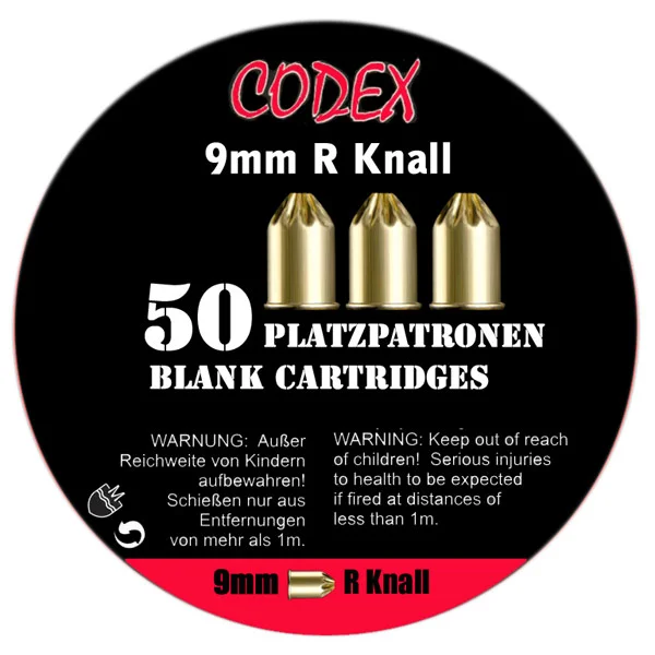 Platzpatronen 9x17R Knall
