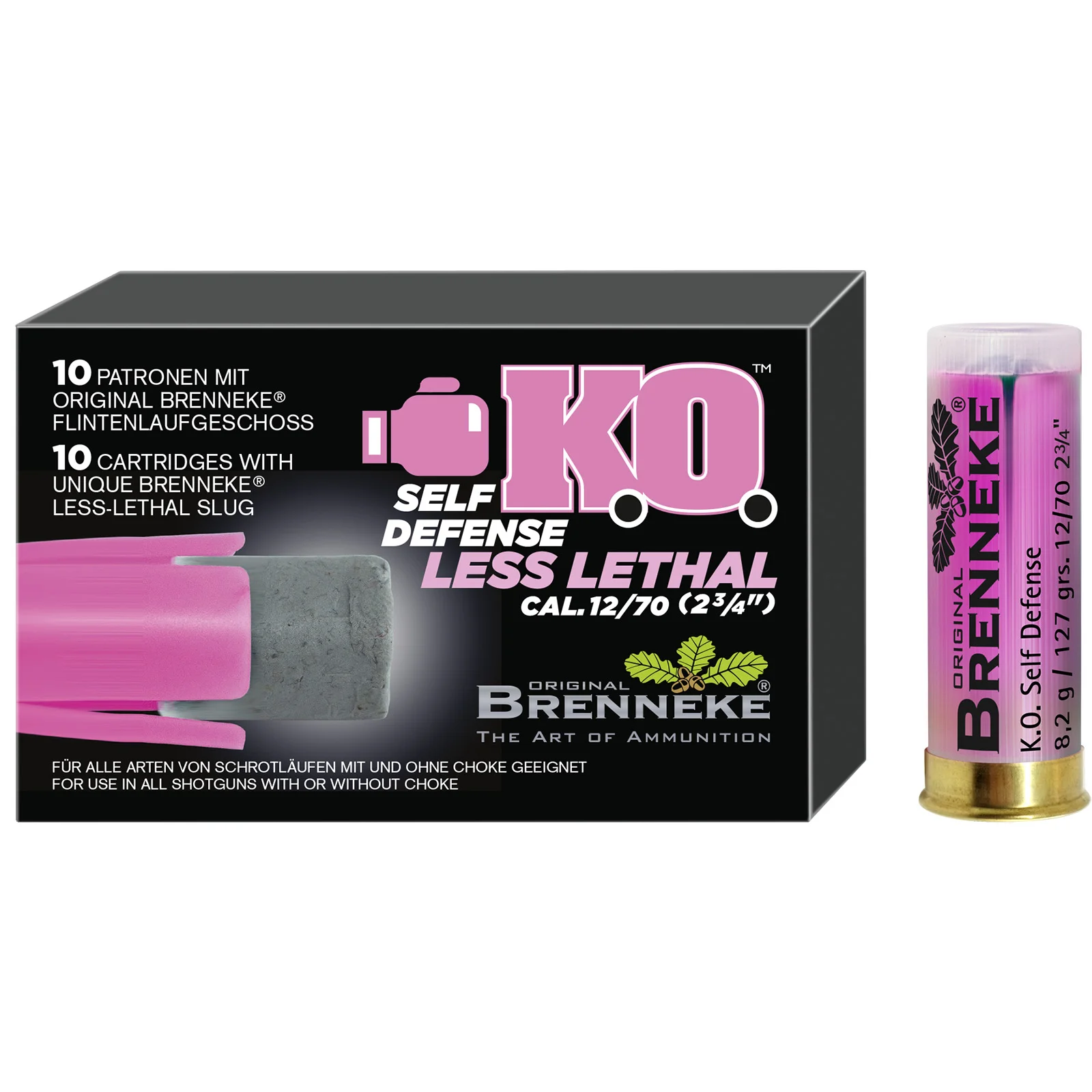 Flintenlaufgeschosse K.O. Self Defence 12/70 9,1g - 10 Stück